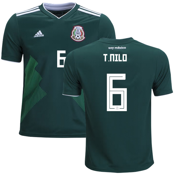 Mexico #6 T.Nilo Home Kid Soccer Country Jersey